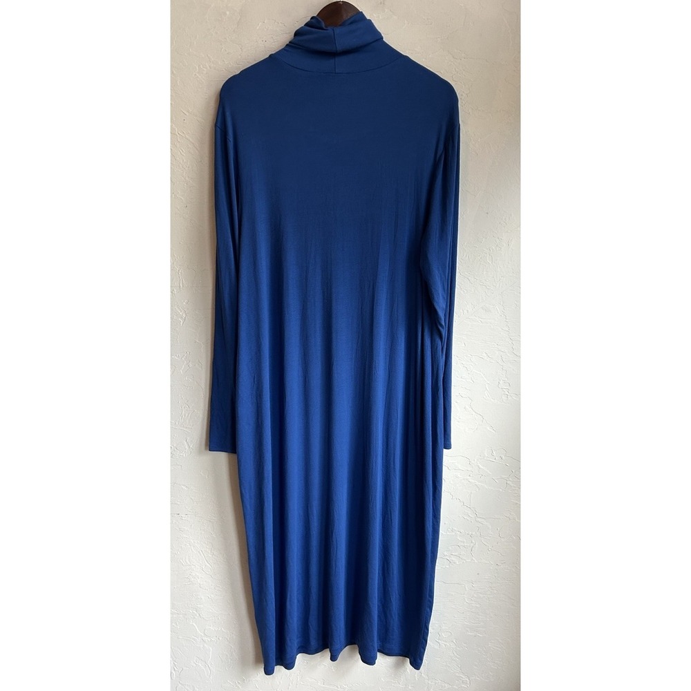 Universal Standard Foundation Turtleneck Long Sleeve Dress L Sodalite Blue NWT - Picture 2 of 8